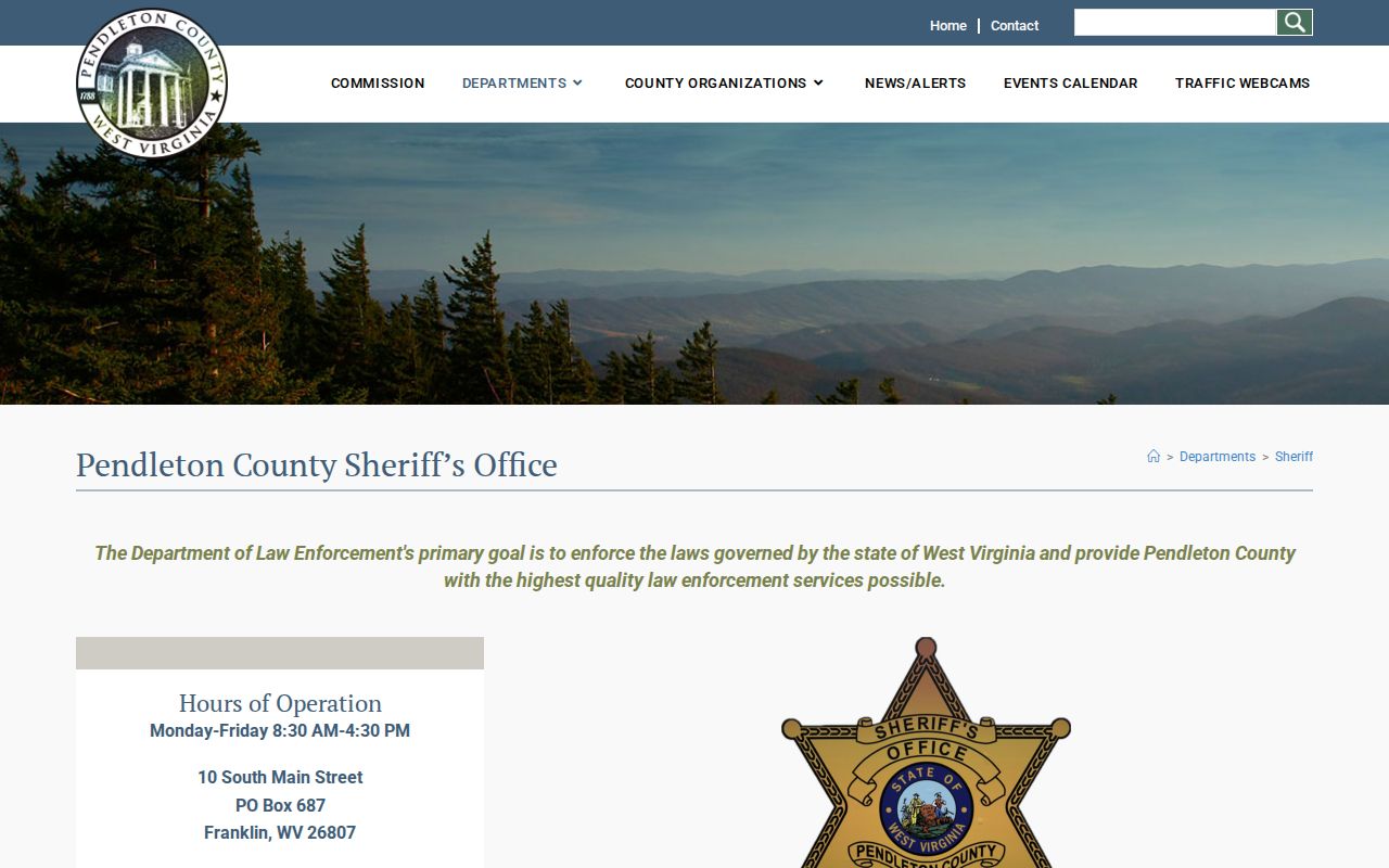 Pendleton County Sheriff property tax deadlines and land sale timing